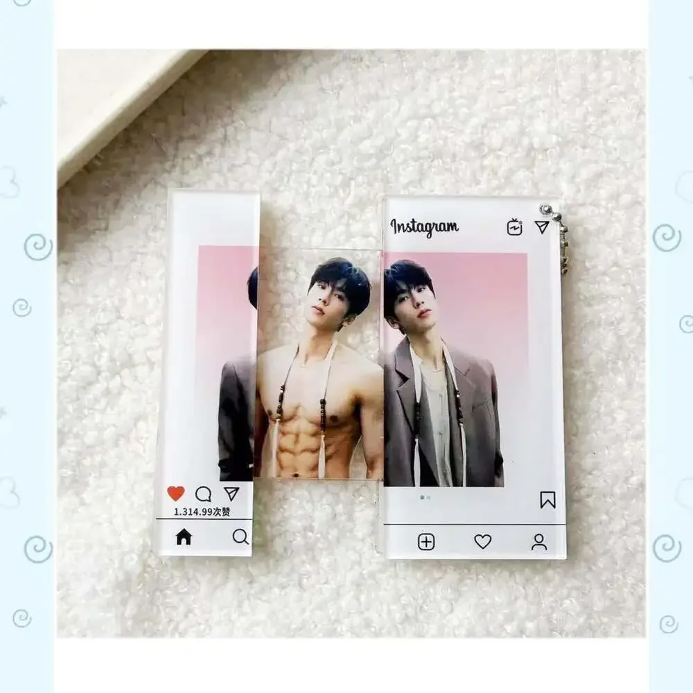 free US fast shipping Zhang Linghe Acrylic Photo Transparent Cards,Desk Decor, P